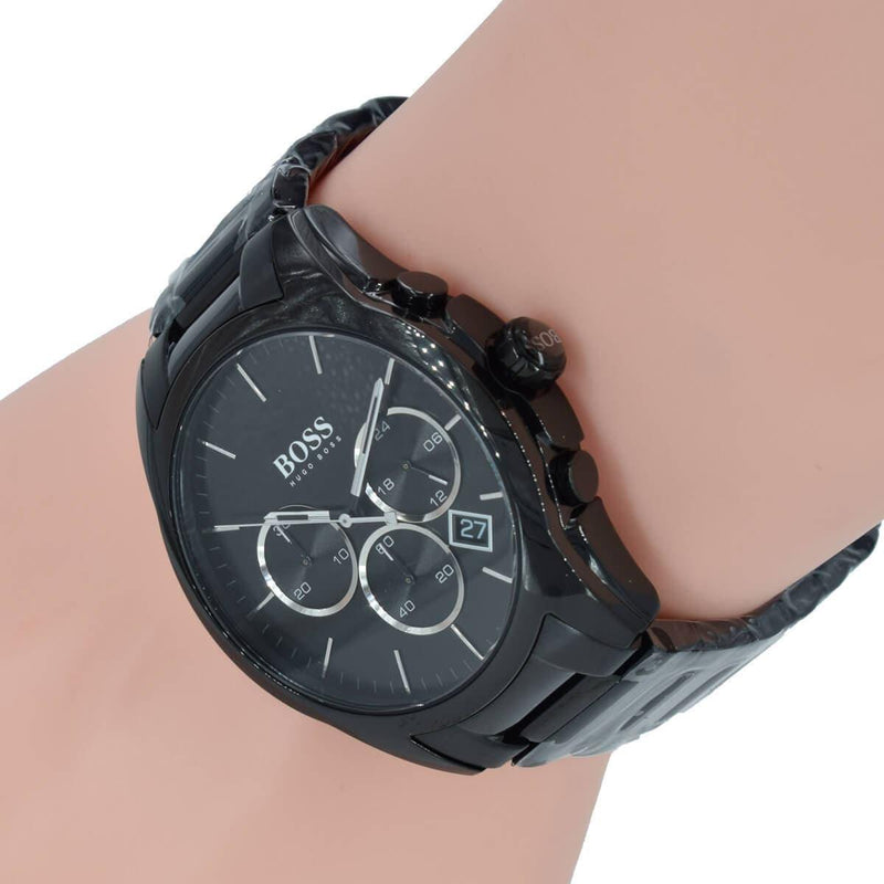 Hugo Boss Onyx Black Dial Black Steel Strap Watch for Men - 1513365 Buy Now By Hugo Boss