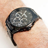 Hugo Boss Onyx Black Dial Black Steel Strap Watch for Men - 1513365 Buy Now By Hugo Boss