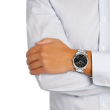 Hugo Boss Commander Black Dial Silver Steel Strap Watch for Men - 1513433 Buy Now By Hugo Boss