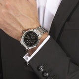 Hugo Boss Grand Prix Black Dial Silver Steel Strap Watch for Men - 1513477 Buy Now By Hugo Boss