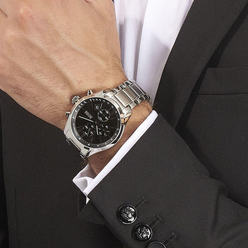 Hugo Boss Grand Prix Black Dial Silver Steel Strap Watch for Men - 1513477 Buy Now By Hugo Boss