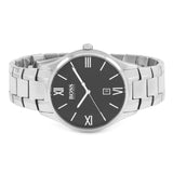 Hugo Boss Governer Black Dial Silver Steel Strap Watch for Men - 1513488 Buy Now By Hugo Boss