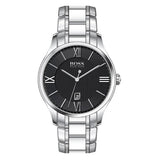 Hugo Boss Governer Black Dial Silver Steel Strap Watch for Men - 1513488 Buy Now By Hugo Boss