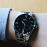 Hugo Boss Governer Black Dial Silver Steel Strap Watch for Men - 1513488 Buy Now By Hugo Boss