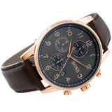 Hugo Boss Navigator Grey Dial Brown Leather Strap Watch for Men - 1513496 Buy Now By Hugo Boss