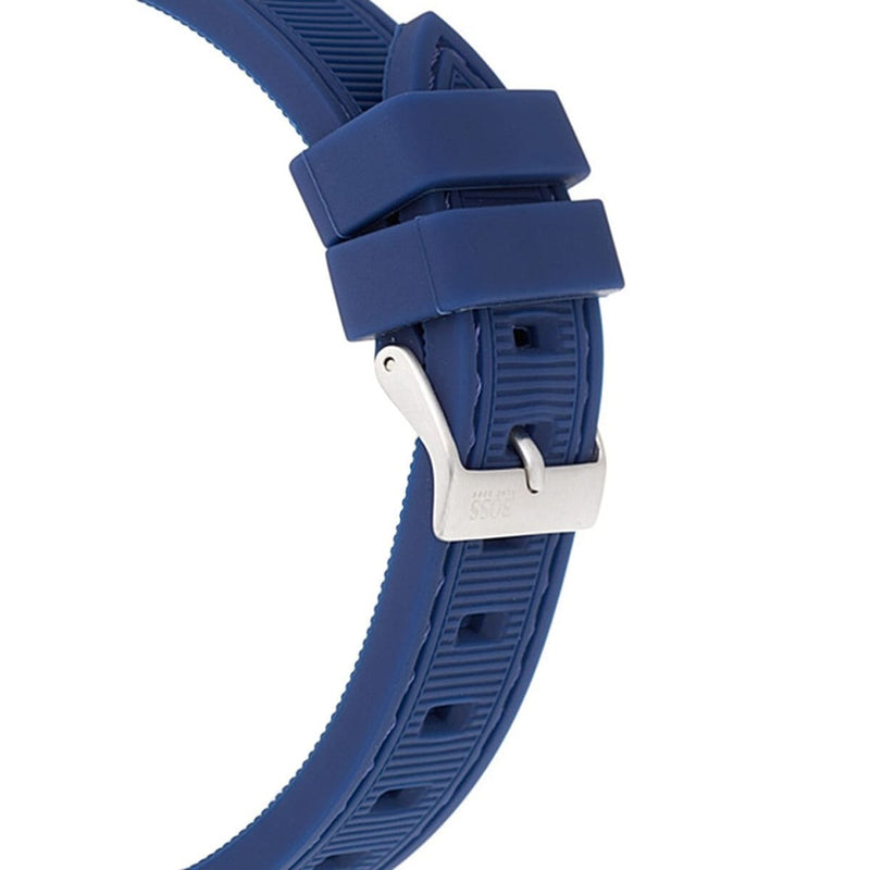 Hugo Boss Professional Chronograph Blue Dial Blue Silicone Strap Watch for Men - 1513526 Buy Now By Hugo Boss