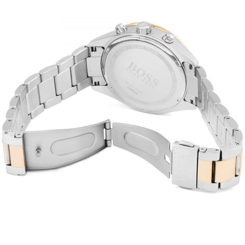 Shop Hugo Boss Talent Black Dial Two Tone Steel Strap Watch for Men - 1513584 in USA