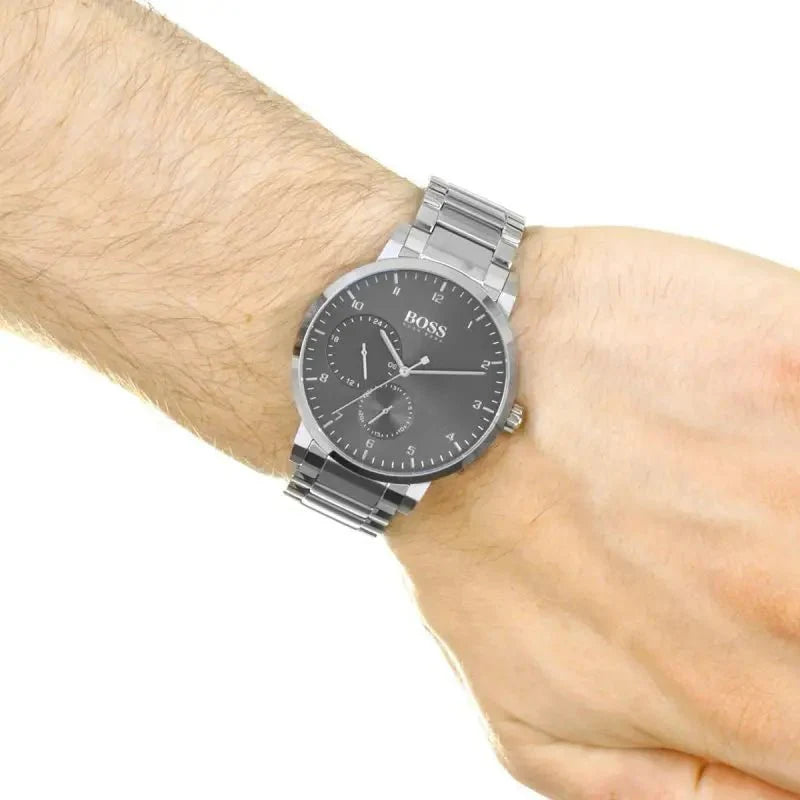 Hugo Boss Oxygen Grey Dial Silver Steel Strap Watch for Men - 1513596 Buy Now By Hugo Boss