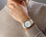 Hugo Boss Trophy White Dial Gold Steel Strap Watch for Men - 1513631 Buy Now By Hugo Boss