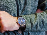 Hugo Boss Corporal Blue Dial Brown Leather Strap Watch for Men - 151363 Buy Now By Hugo Boss