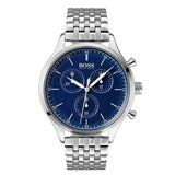 Shop Hugo Boss Companion Blue Dial Silver Steel Strap Watch for Men - 1513653 in USA