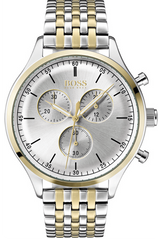 Hugo Boss Companion Silver Dial Two Tone Mesh Bracelet Watch for Men - 1513654 Buy Now By Hugo Boss