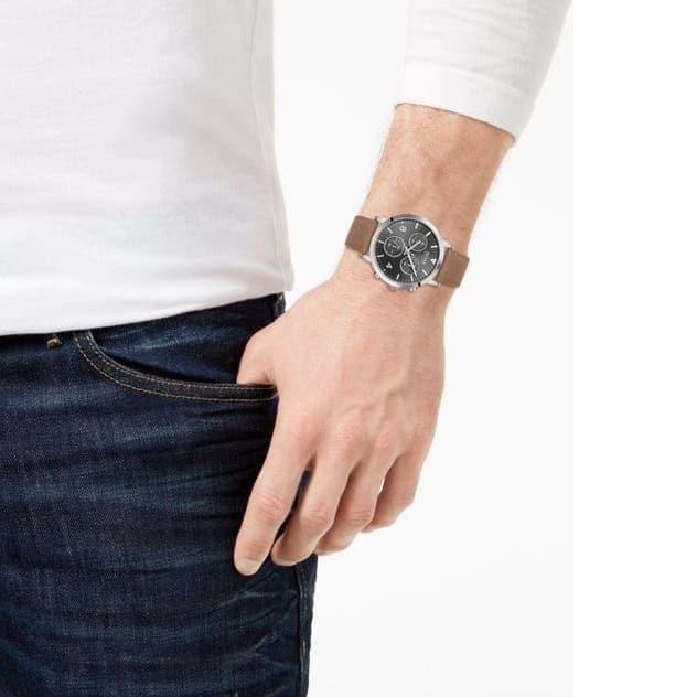 Hugo Boss Spirit Grey Dial Brown Leather Strap Watch for Men - 1513691 Buy Now By Hugo Boss