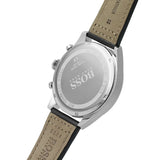Hugo Boss Pioneer Chronograph Black Dial Black Leather Strap Watch For Men - 1513708 Buy Now By Hugo Boss