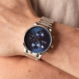 Shop Hugo Boss Integrity Blue Dial Silver Steel Strap Watch for Men - 1513779 in USA