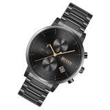 Shop Hugo Boss Integrity Black Dial Black Steel Strap Watch for Men - 1513780 in USA