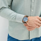 Hugo Boss Champion Blue Dial Brown Leather Strap Watch for Men - 1513817 Buy Now By Hugo Boss