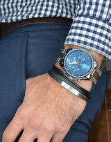 Shop Hugo Boss Champion Blue Dial Silver Steel Strap Watch for Men - 1513818 in USA
