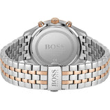Shop Hugo Boss Associate Chronograph Black Dial Two Tone Steel Strap Watch for Men - 1513840 in USA
