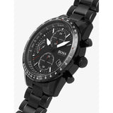 Shop Hugo Boss Aero Black Dial Black Steel Strap Watch for Men - 1513771 in USA