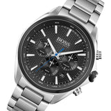 Hugo Boss Montre Distinct Black Dial Silver Steel Strap Watch for Men - 1513857 Buy Now By Hugo Boss