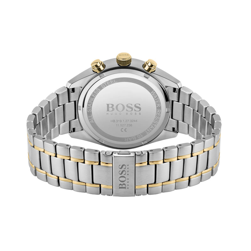 Hugo Boss Champion Chronograph Green Dial Two Tone Steel Strap Watch for Men - 1513878 Buy Now By Hugo Boss