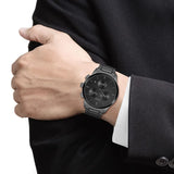 Hugo Boss Dapper Chronograph Black Dial Black Steel Strap Watch For Men - 1513929 Buy Now By Hugo Boss