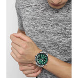 Hugo Boss Globetrotter Green Dial Silver Steel Strap Watch for Men - 1513930 Buy Now By Hugo Boss