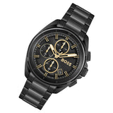 Hugo Boss Driver Black Dial Black Steel Strap Watch for Men - 1513277 Buy Now By Hugo Boss