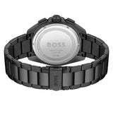Hugo Boss Volane Chronograph Black Dial Black Steel Strap Watch for Men - 1513950