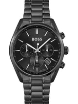 Hugo Boss Champion Black Dial Black Steel Strap Watch for Men - 1513960 Buy Now By Hugo Boss