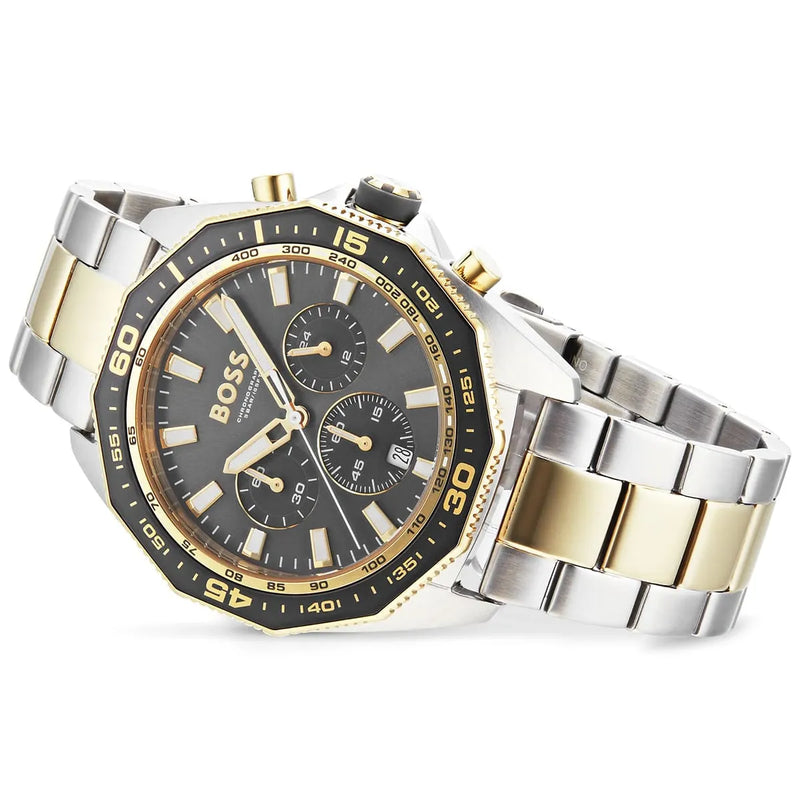 Hugo Boss Energy Chronograph Grey Dial Two Tone Steel Strap Watch For Men - 1513974 Buy Now By Hugo Boss