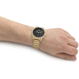 Hugo Boss Trace Chronograph Black Dial Gold Steel Strap Watch For Men - 1514006 Buy Now By Hugo Boss