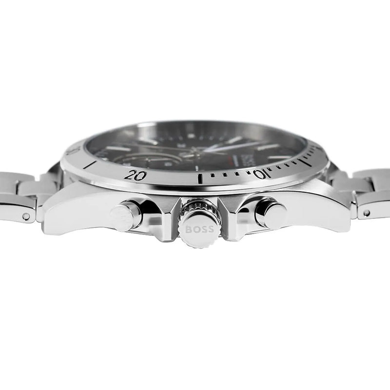 Hugo Boss Troper Chronograph Blue Dial Silver Steel Strap Watch For Men - 1514057 Buy Now By Hugo Boss