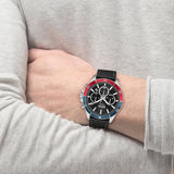 Hugo Boss Troper Chronograph Black Dial Black Leather Strap Watch For Men - 1514099 Buy Now By Hugo Boss