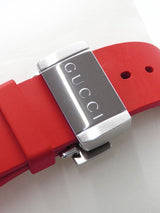 Gucci Dive Quartz Black Dial Red Rubber Strap Watch For Men - YA136309 Buy Now By Gucci