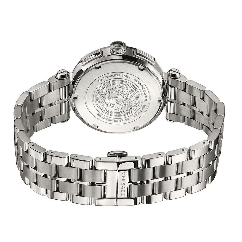 Versace Aion Chronograph White Dial Silver Steel Strap Watch for Men - VBR040017 Buy Now By Versace