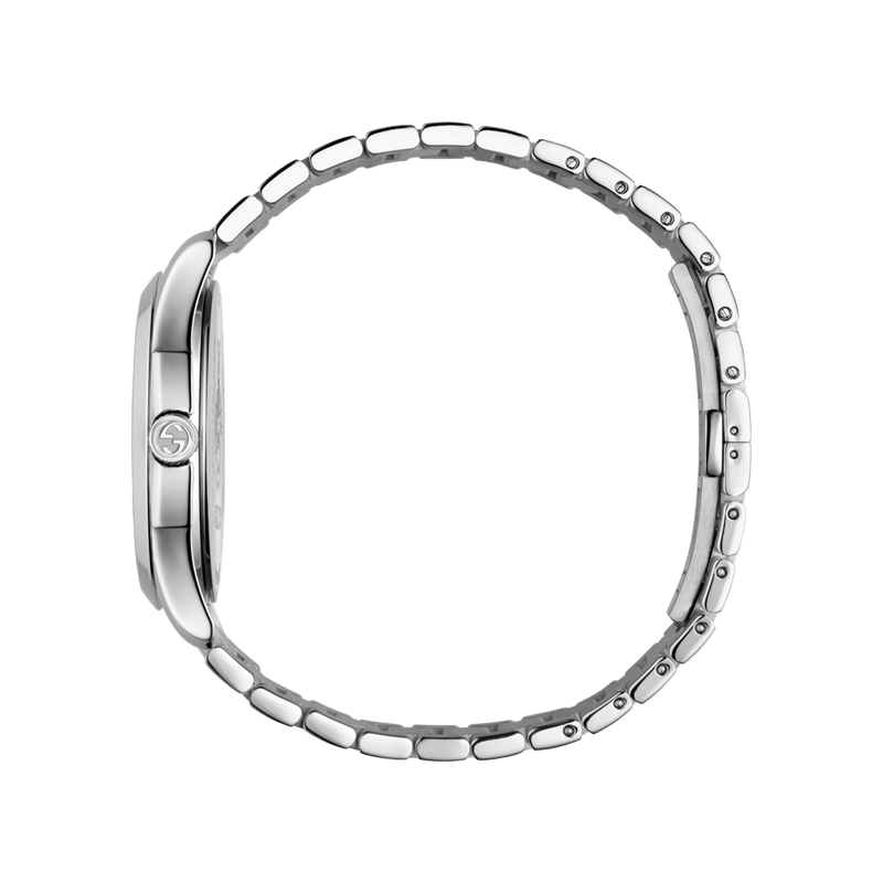 Gucci G Timeless Black Dial Silver Steel Strap Watch For Women - YA1264029 Buy Now By Gucci