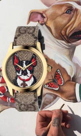 Gucci G Timeless Brown Dial Brown Leather Strap Watch For Women - YA1264056 Buy Now By Gucci