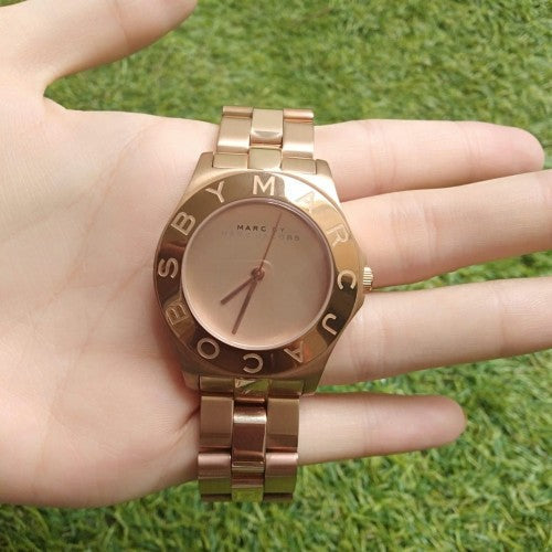 Marc Jacobs Blade Rose Gold Dial Rose Gold Steel Strap Watch for Women - MBM3127 Buy Now By Marc Jacobs