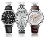 Hugo Boss Aeroliner Chronograph White Dial Silver Steel Strap Watch For Men - 1512445 Buy Now By Hugo Boss