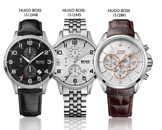 Hugo Boss Aeroliner Chronograph White Dial Silver Steel Strap Watch For Men - 1512445 Buy Now By Hugo Boss