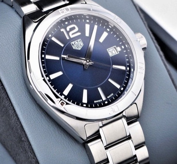 Shop Tag Heuer Formula 1 Quartz Blue Dial Silver Steel Strap Watch for Women - WBJ1312.BA0666 in USA
