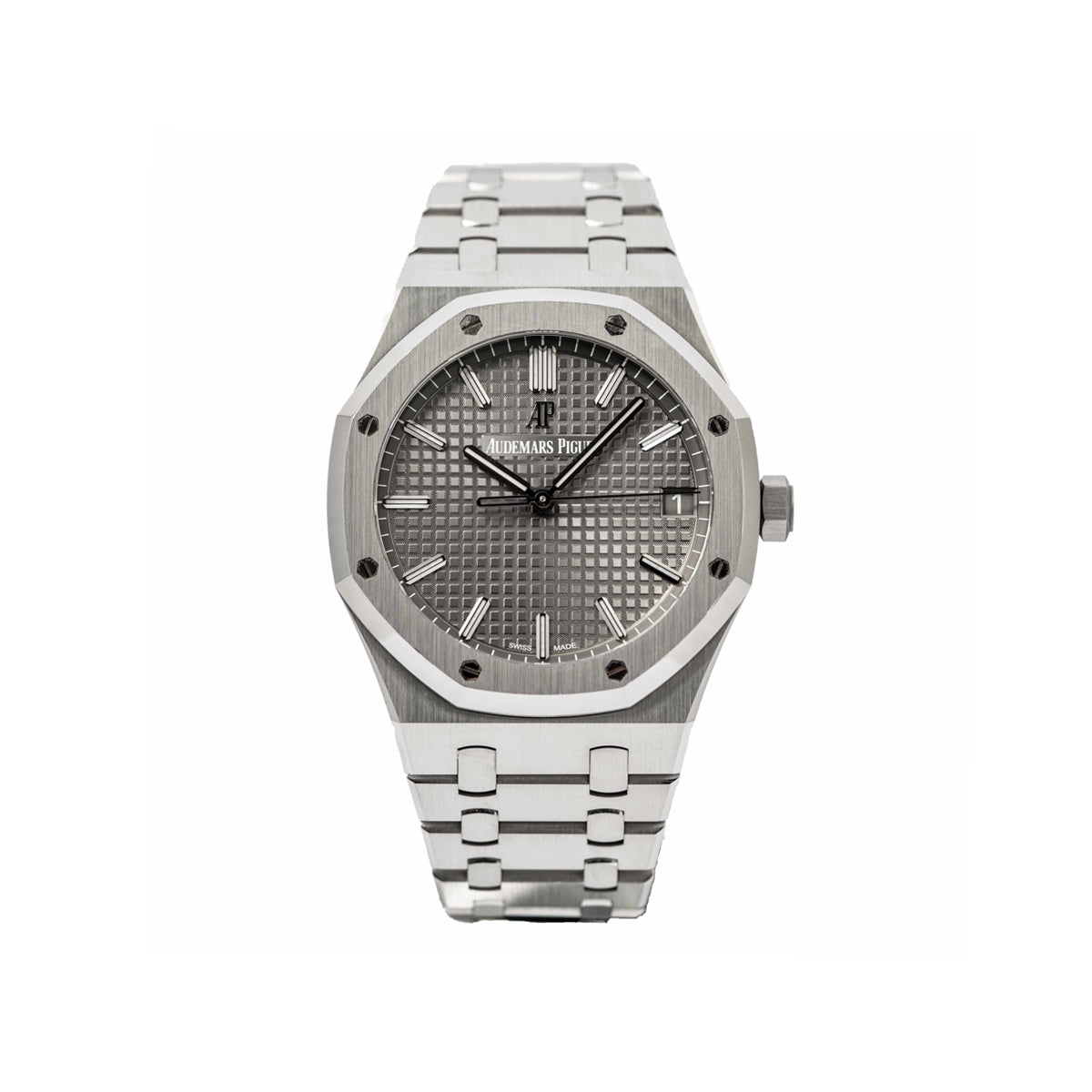 Audemars Piguet Royal Oak Automatic Grey Dial Silver Steel Strap Watch for Men - 15510ST.OO.1320ST.05
