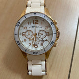 Marc Jacobs Rock Chronograph White Dial White Silicone Strap Watch for Women - MBM2546 Buy Now By Marc Jacobs