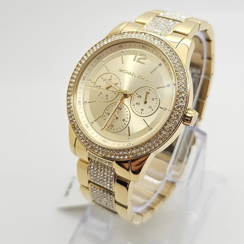 Michael Kors Tibby Multifunction Gold Dial Gold Steel Strap Watch For Women - MK7292 Buy Now By Michael Kors