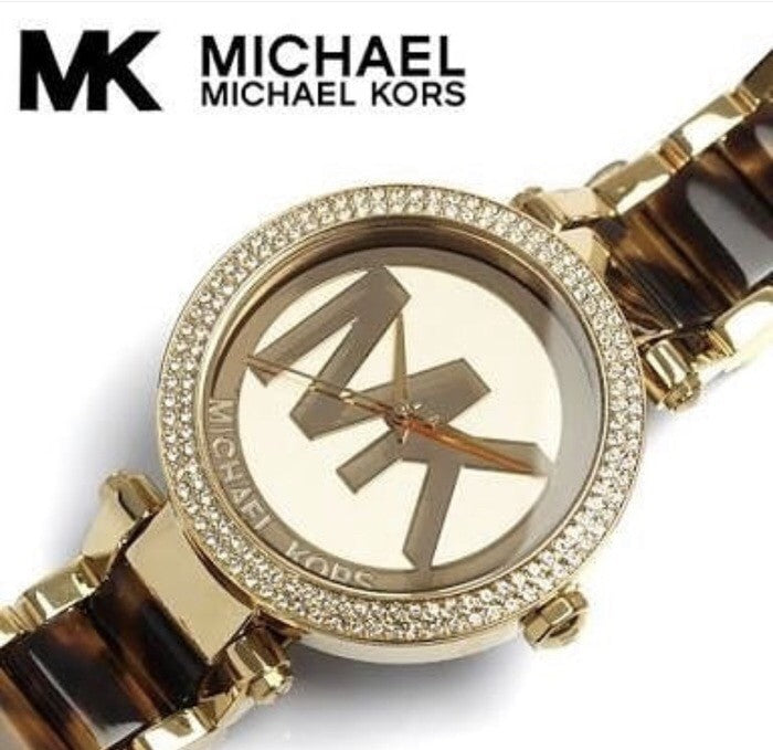 Michael Kors Parker Chronograph Gold Dial Two Tone Steel Strap Watch for Women - MK6109 Buy Now By Michael Kors