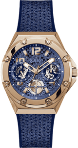 Guess Asteria Multifunction Blue Dial Blue Rubber Strap Watch For Women - GW0620L3 Buy Now By Guess