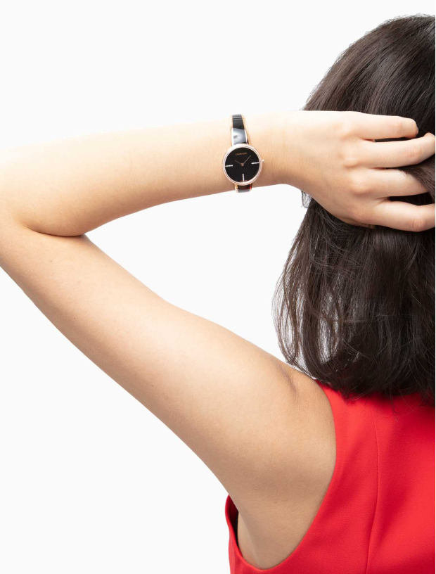 Calvin Klein Seduce Black Dial Two Tone Steel Strap Watch for Women - K4E2NX1S Buy Now By Calvin Klein