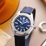 Tag Heuer Aquaracer Quartz Diamonds Blue Dial Blue Nylon Strap Watch for Women - WAY131N.FT6091 Buy Now By Tag Heuer